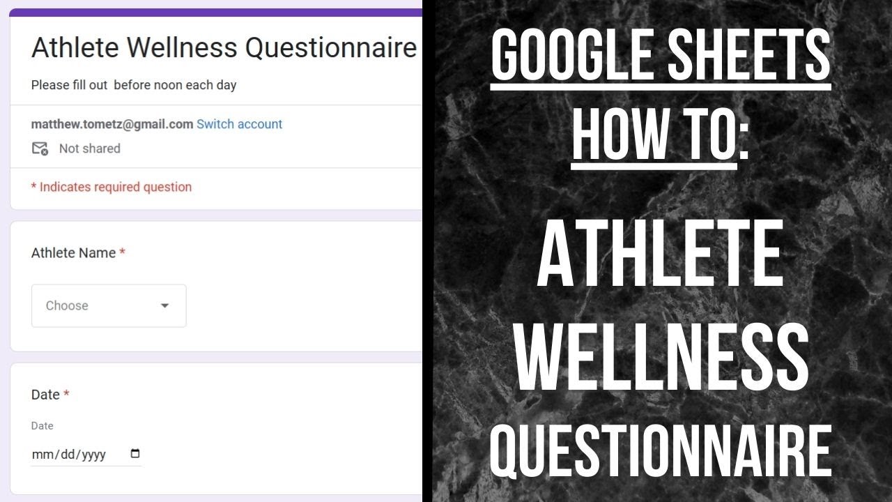 Complete Google Sheets Tutorial: Build an Athlete Wellness Dashboard ...