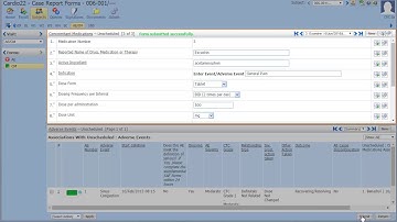 InForm Add a Concomitant Medication and Associate It with an Adverse Event