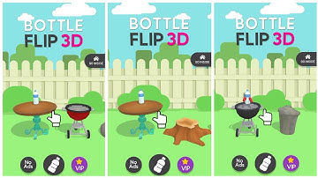 Bottle flip 3D- all level gameplay Android,ios (Level-1-10), Go outside