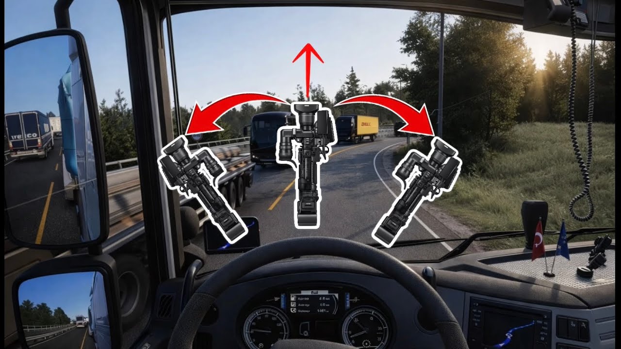 ON CAMERA POV VS NO CAMERA Interior POV 🚛 | Euro Truck Simulator 2