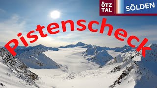 Sölden, Gletscher, Pistenscheck Vorsaison 2020 Corona