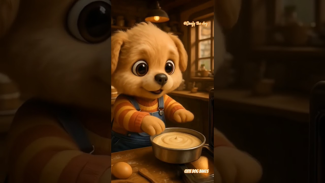 Doofy - Dog Baking Cake 😍 |Cute Dog Video 