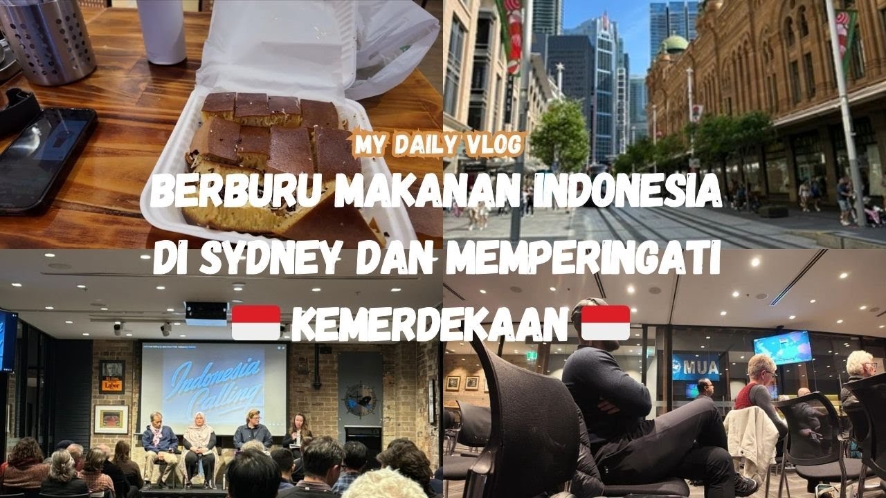 Mencari Makanan Indonesia di Sydney Town Hall | Jalan-Jalan & Diskusi Kebangsaan di Australia