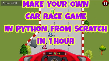 How to make a Car Race game from scratch in python | Pygame tutorial 4