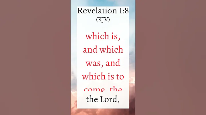 Bible Verse | Revelation 1:8 (KJV)