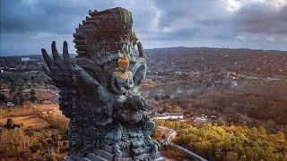 Ternyata begini Proses pemasangan kepala patung WISNU ( Patung garuda wisnu kencana ) BALI