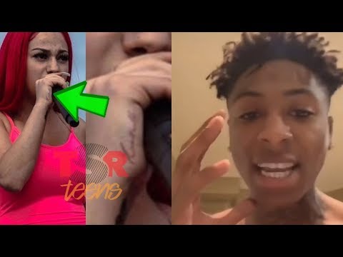 Bhad Bhabie Gets NBA Youngboy Name Tatted On Her Hand