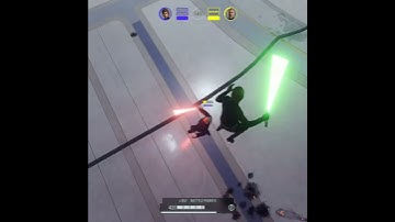 Luke Dominates Dooku in Battlefront 2 #shorts #starwars #battlefront2