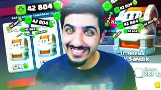 42.000 YEŞİL TAŞLIK EFSANE SANDIK AÇILIŞI! - Clash Royale