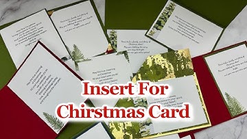 Christmas Card Insert