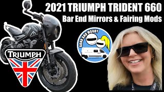 NOT INSTRUCTIONAL but I like it! Fitting an Ermax Fairing & Bar End Mirrors 2021 Triumph Trident 660