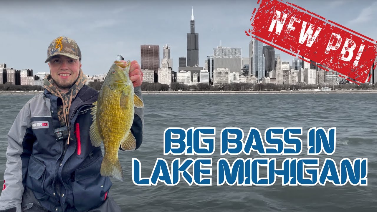 Lake Michigan Smallmouth Bass Fishing (I Broke My PB!)