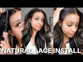 THE EASIEST WAY TO INSTALL A LACE WIG, NO BABY HAIRS NEEDED! FT.UNICE HAIR!