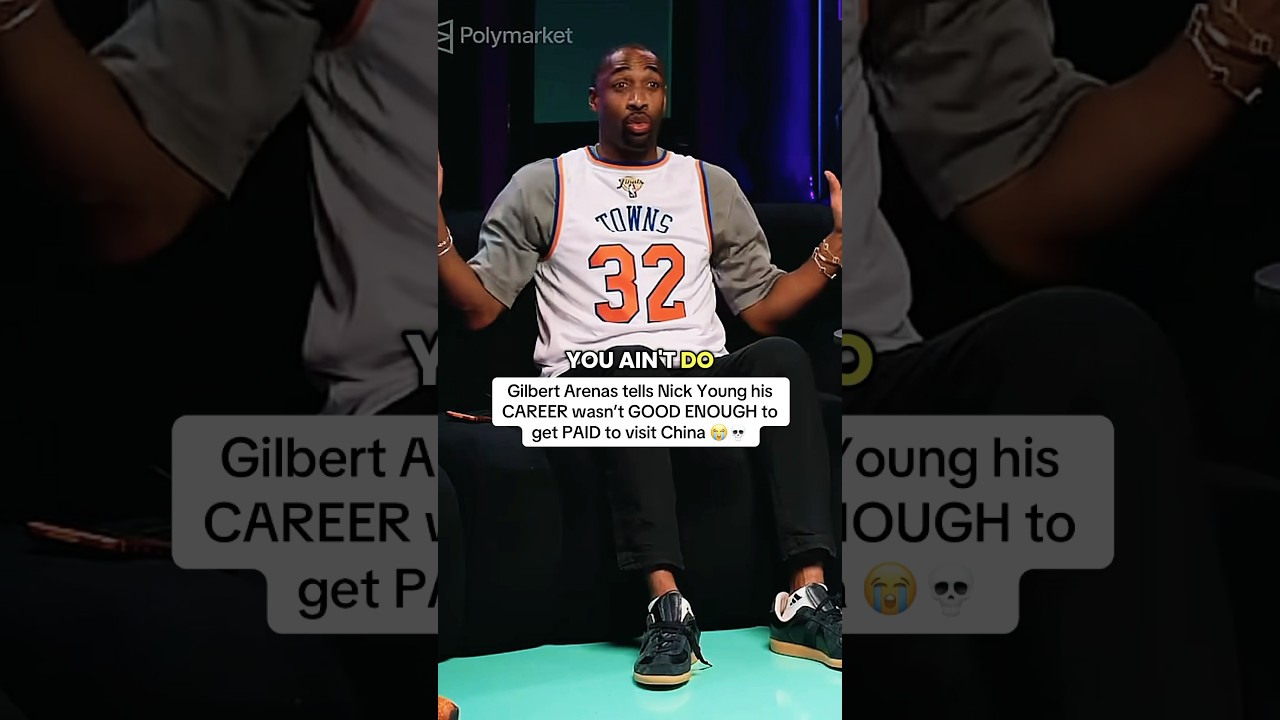 Gilbert Arenas doesn’t know why China still pays Nick Young to visit 😭💀 #gilsarena #nickyoung #nba