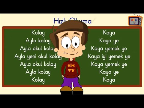 Y - Sesi - 1. Sınıf Okuma Yazma - Hızlı okuma - Dik Temel Harfler