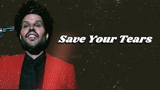 The Weeknd - Save Your Tears [created with AI] (lyrics)￼