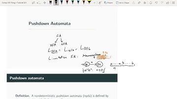 Tutorial 10 - Pushdown Automata
