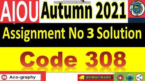 AIOU Code 308 Solved Assignment No.3 Autumn 2021 || Subject: General Science || Level: FA/ I Com