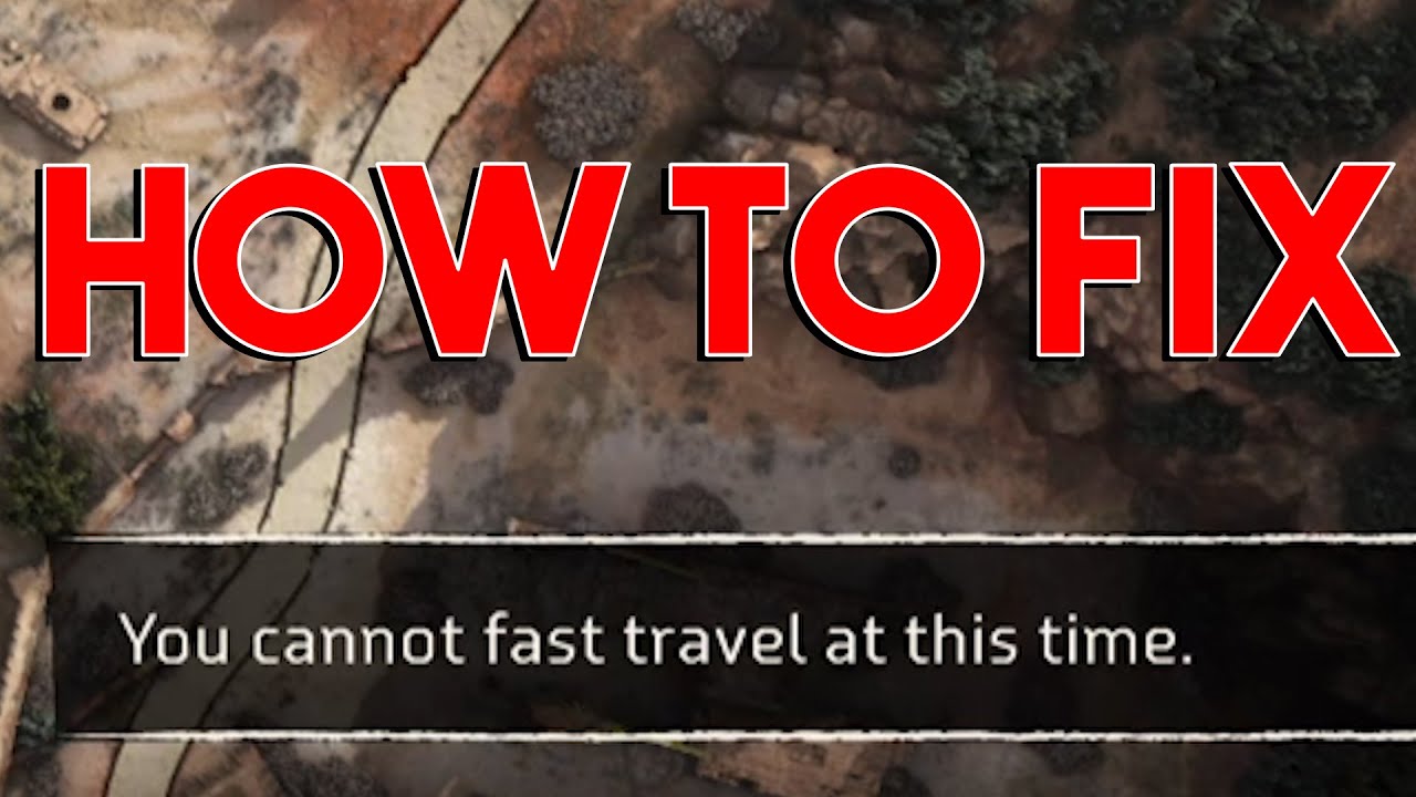 cannot fast travel during quest