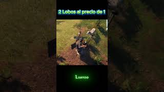 ¡2 LOBOS al precio de 1! 🐺⚔️ ¿Sobreviví? | #shorts #bellwrightletsplay