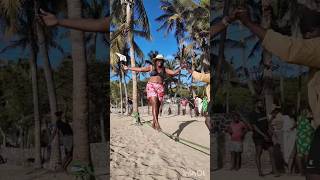 Cape Verde | Tarrafal Beach Slack line #capeverde #shorts