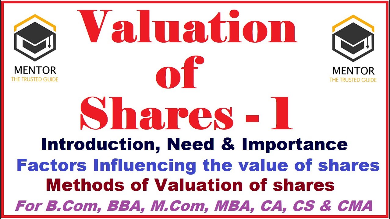 case study on valuation of shares