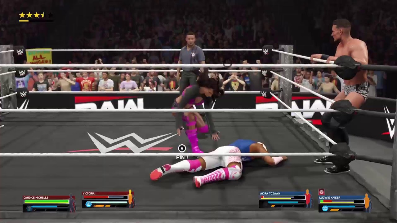 Victoria WWE 2K2025 Career Mode Tag Team Wrestling Match  w/ Torrie Wilson WWE2K25