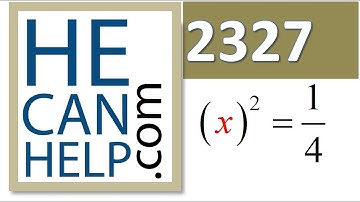 2327 {HECANHELP.COM USA & GEORGE MATHEW} Solve for x