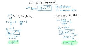 Finding the nth term for geometric sequences - IGCSE