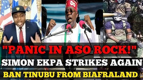 Fear in Aso Rock: Simon Ekpa Commands Biafra Army to Enforce Tinubu’s Ban!"