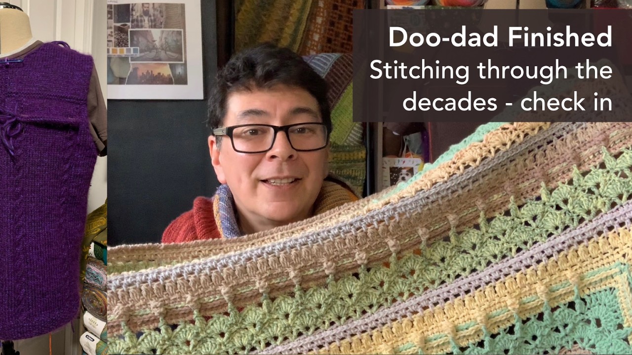 340 - Плед, связанный крючком, готов. Вязание сквозь десятилетия. Регистрация и многое другое.