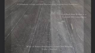 Kings of France 18th Century French Oak Flooring in Charcoal