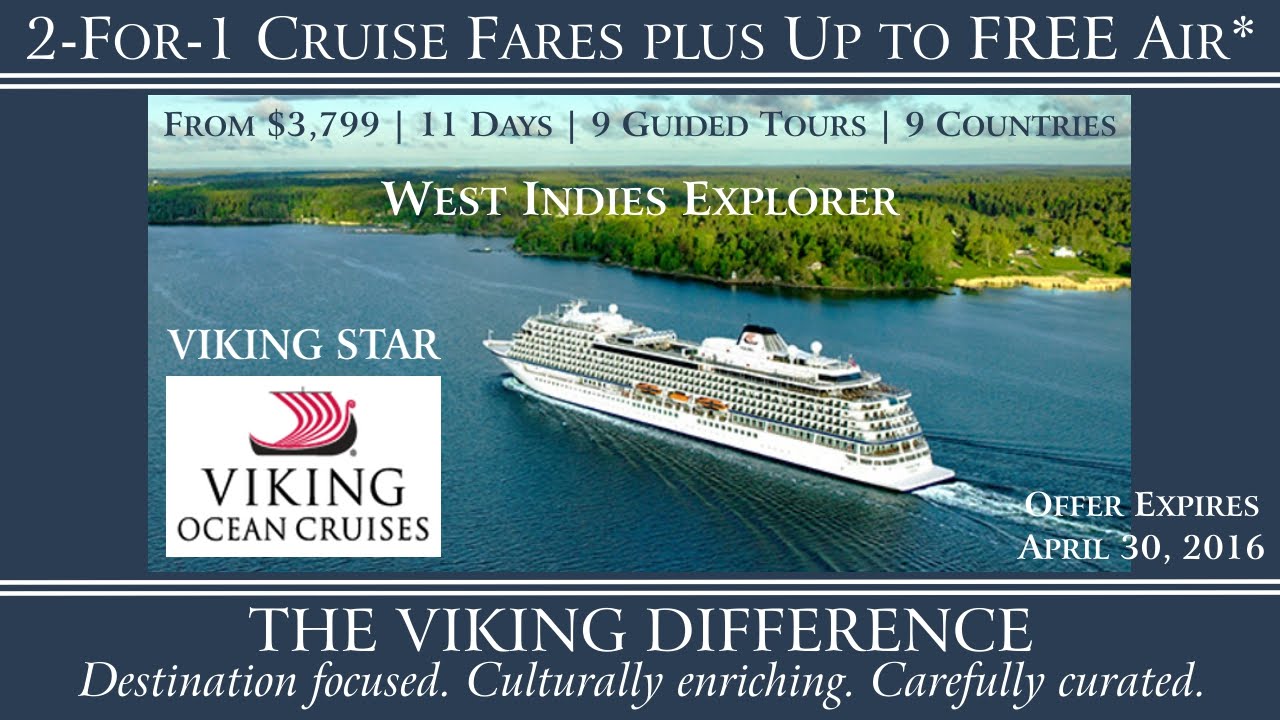 viking cruises 2 for 1 deal