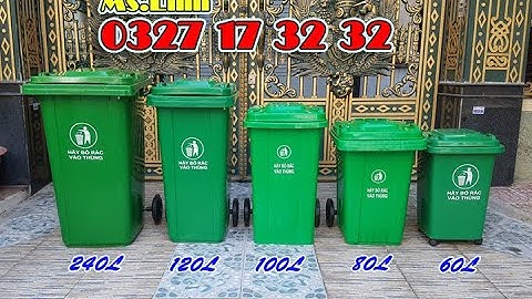 15 mẫu thùng rác công cộng thông dụng hiện nay