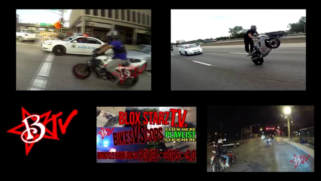 уход на мотоцикле от ментов (падение) - YouTube