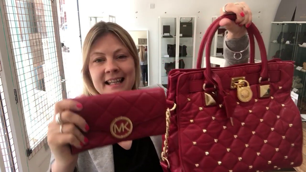 Michael Kors Red Bag & Purse Review - YouTube