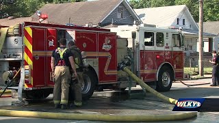 Disabled man hospitalized following morning house fire in Louisville's Taylor Berry neighborhood