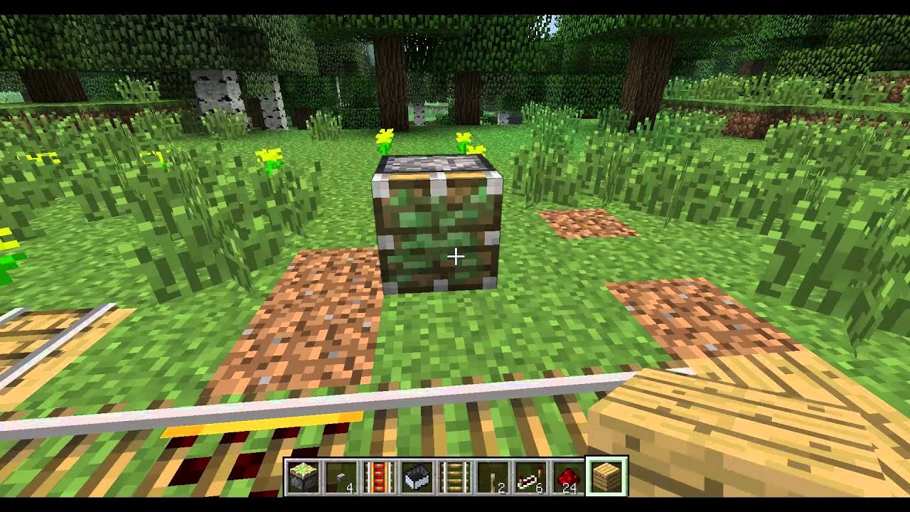 [Tuto] Minecraft aguillage rail 1.3.2 ligne droite - YouTube