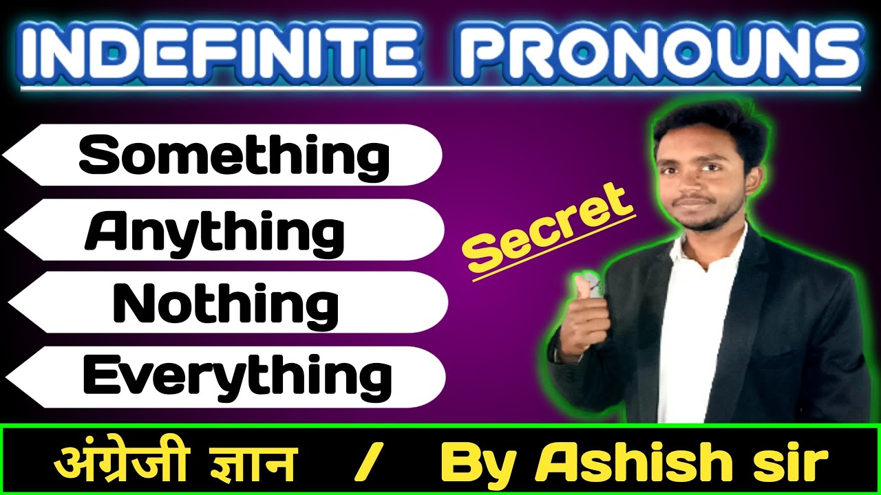 Something, Anything, Nothing, Everything || Indefinite Pronouns ...