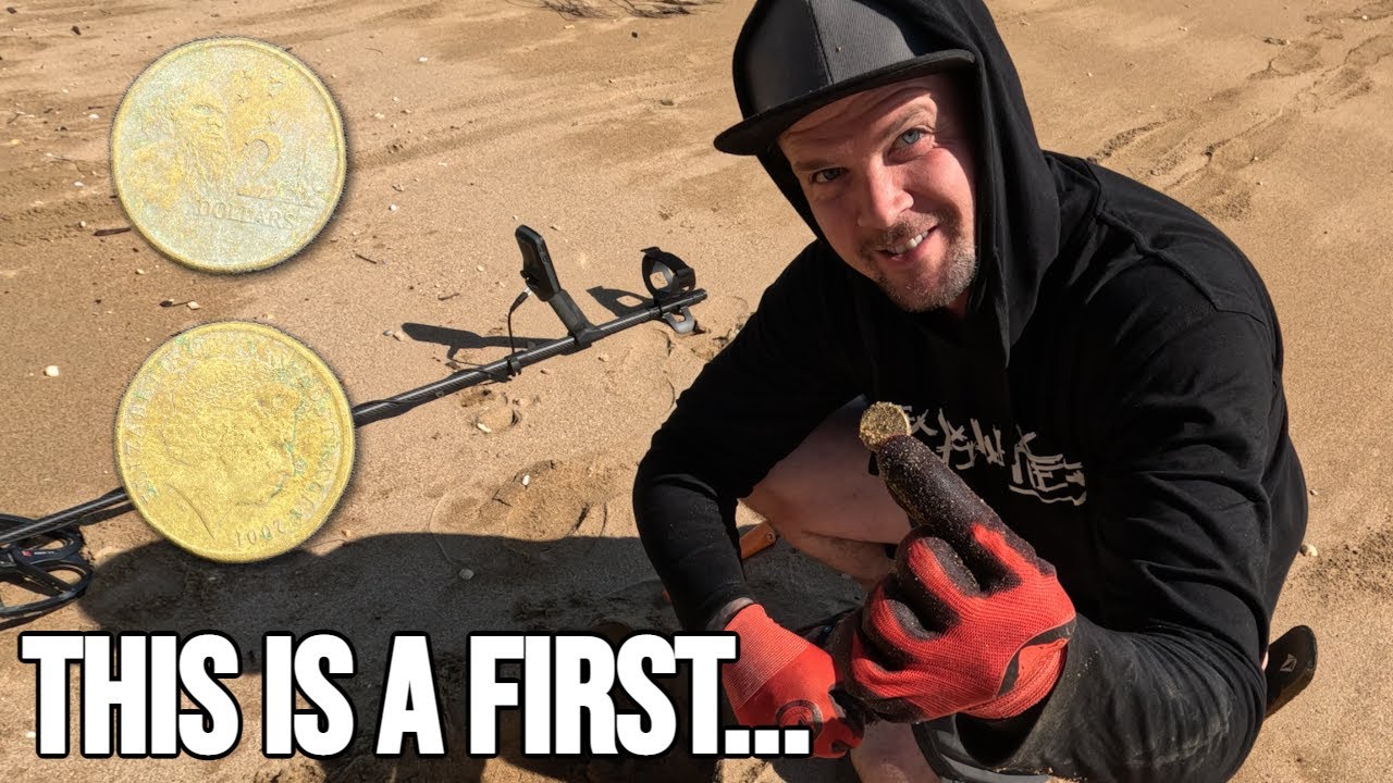 First Time Metal Detecting Australian Beach YouTube