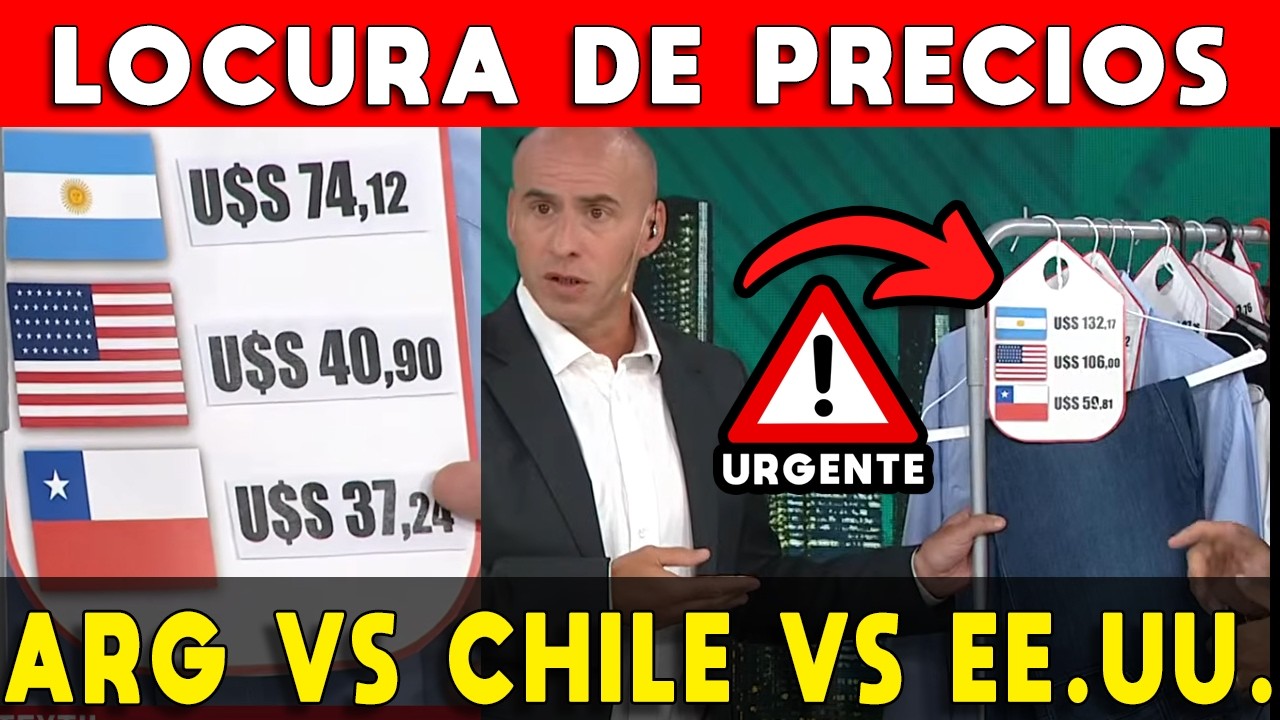 LOCURA PRECIOS ROPA 🚨 PRECIO CHILE VS ARGENTINA VS ESTADOS UNIDOS: SE CAE LA MENTIRA K