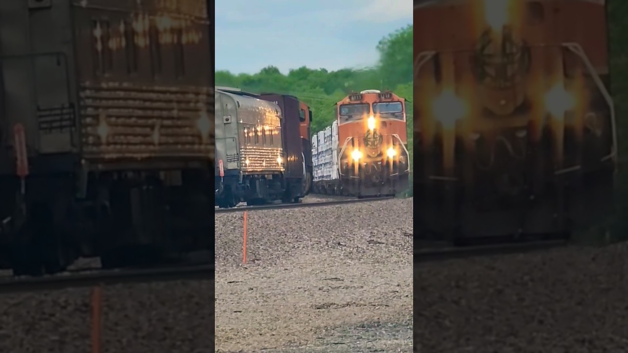 EB GEOMETRY TRAIN MEETS WB MANIFEST! 