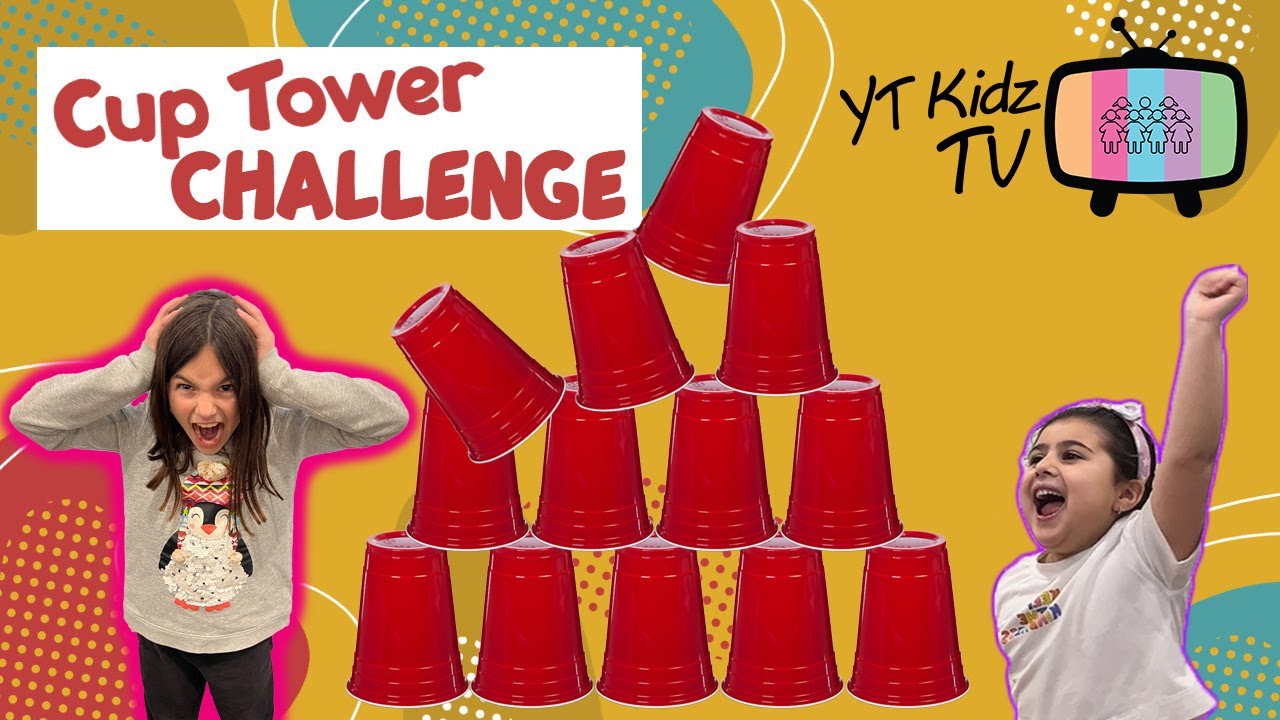Epic Cup Tower Challenge on YT KIDZ TV
