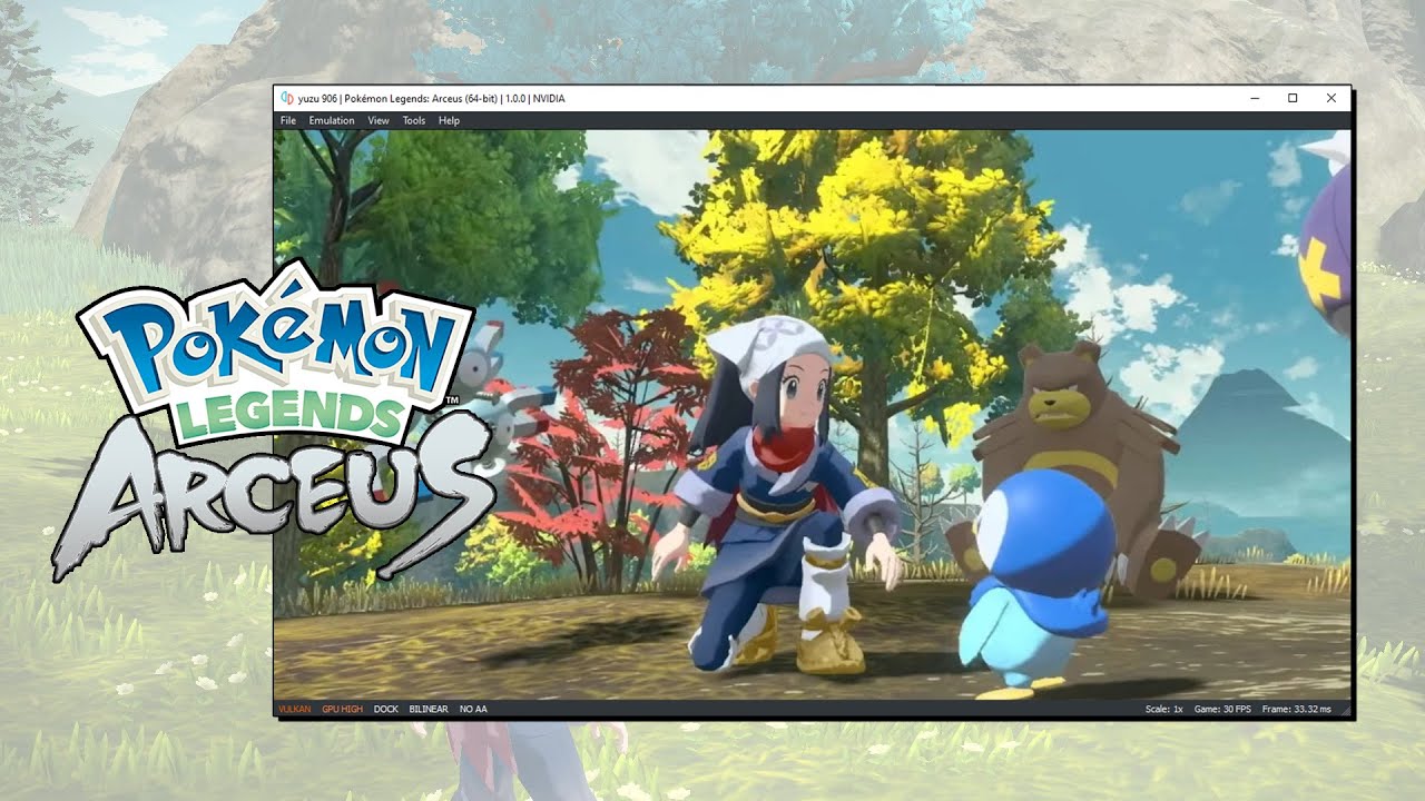 Pokémon Legends: Arceus já está sendo emulado no PC e transmitido