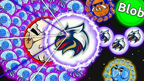 BLOB.IO TRICKS [ONE PIECE PUSH SPLIT]/EXTREME TRICKS/PLAYING WITH ༄㉿ CLAN AND ANDXA|25 LIKES = UNCUT