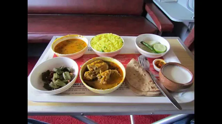 First AC Food Dibrugarh Town-New Delhi Rajdhani Express.