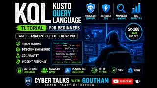Kusto Query Language (KQL) Full Course — Beginner to Threat Hunter | Microsoft Sentinel & Defender