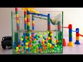 マーブルラン　水の音とASMR　くみくみスロープと透明な水槽