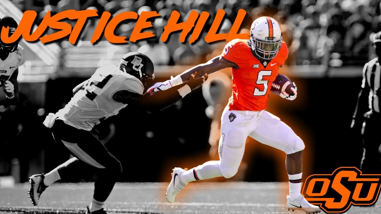 Justice Hill 20162018 Highlights Oklahoma State RB YouTube