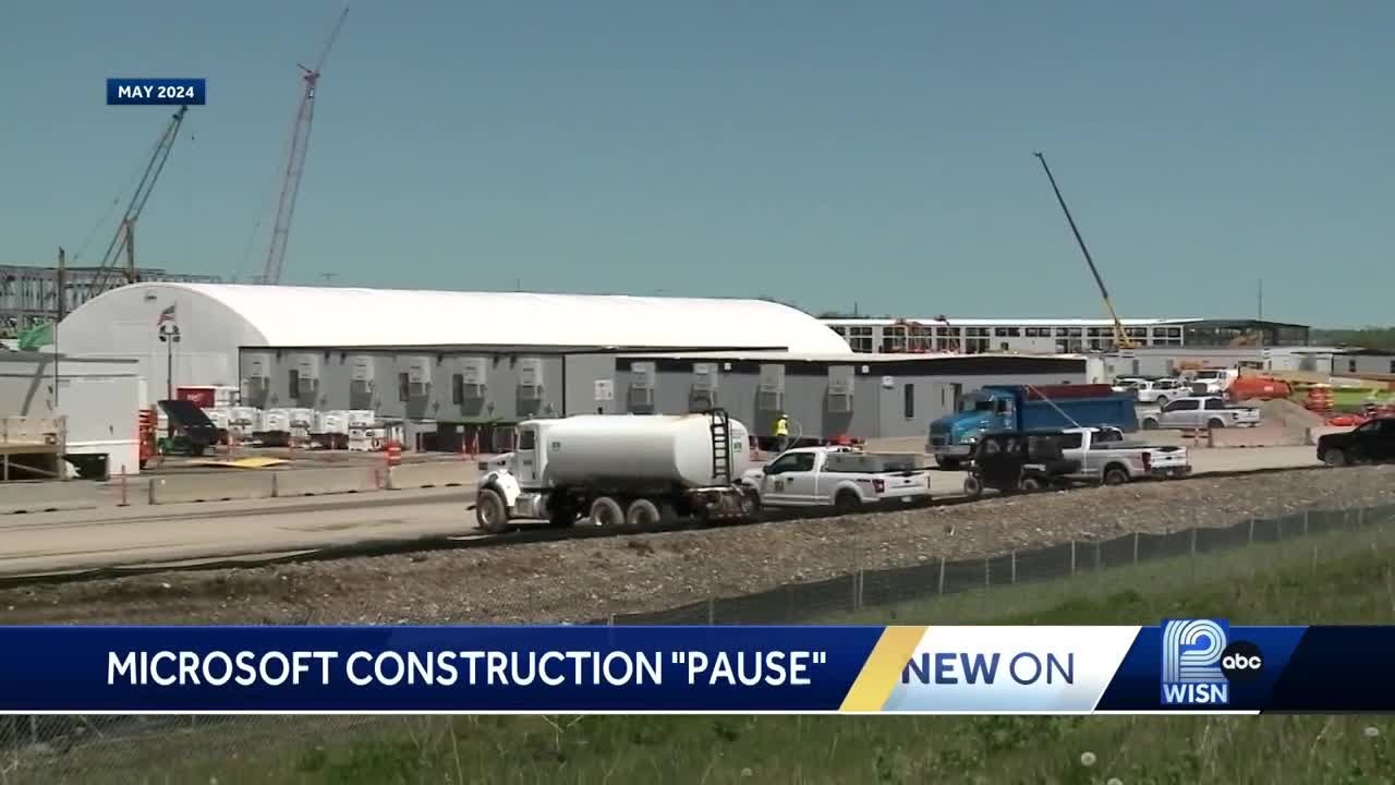 Microsoft pauses construction on some of its data center project in
